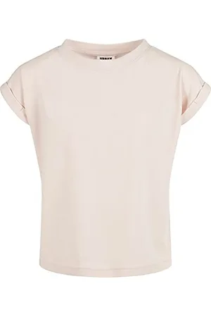 Urban classics Mädchen Girls Organic Extended Shoulder Tee T-Shirt, pink, 110/116