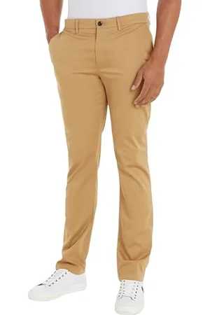 Tommy Hilfiger Herren Hose Denton Printed Structure Chino Straight Fit, Grün (Classic Khaki), 29W/30L