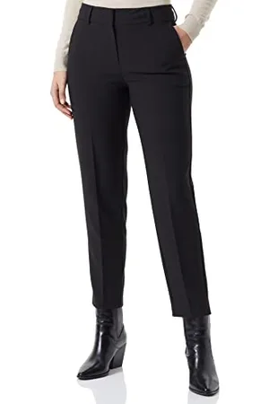SELECTED Damen Slfrita-ria Mw Cropped Pant Black Noos, , 34