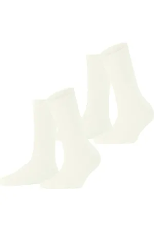ESPRIT Damen Socken Cloud Multipack W So Baumwolle einfarbig 2 Paar, , 35-38