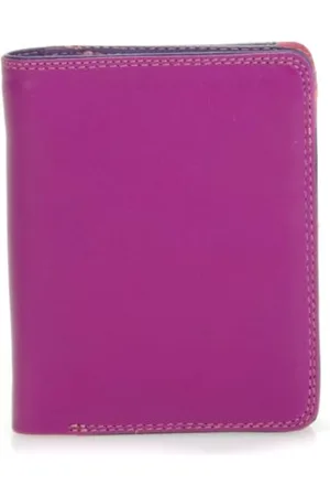 Mywalit Leder Damen Geldbörse - medium Wallet w/Zip Around Purse 231-75 - Sangria Multi