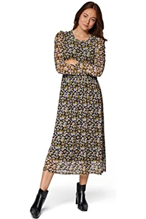 Mavi Damen Printed Dress Kleid, , Mittel