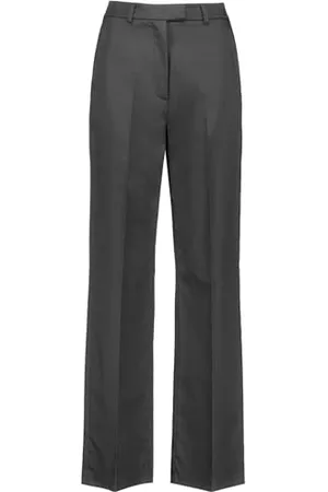 Taifun Damen Elegante Hose mit weitem Bein Wide Leg unifarben reguläre Länge 36