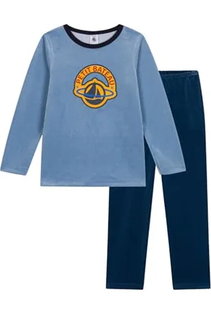 Petit Bateau A0B8C Langarm-Pyjama Jungen 5 Jahre