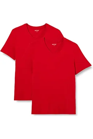 Mustang Herren 2-Pack V-Neck 1006170 T-Shirt, , M (2er Pack)