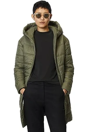Marc O’ Polo Damen 307085171079_454_32 WOVEN COATS, olive crop, 32 EU