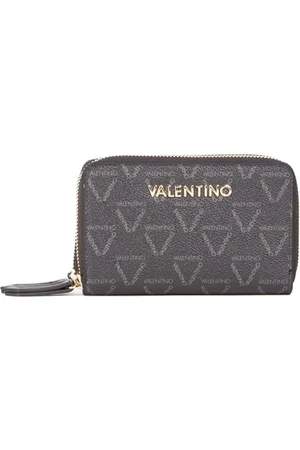 VALENTINO Unisex Lady RE Accessory-Travel Wallet, Nero/Multicolor