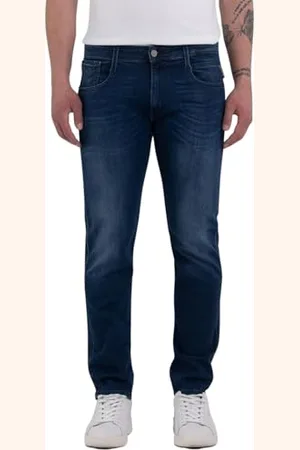 Replay Herren Jeans Anbass Slim-Fit mit Power Stretch, -1 (Blau), 33W / 36L