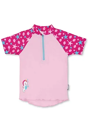 Sterntaler Baby - Mädchen Kurzarm-schwimmshirt Sealife Rash-Guard-Shirt, , 74-80 EU