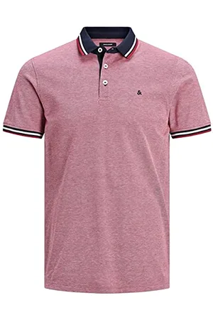 JACK & JONES JACK&JONES Essentials Mens Rio Red Polo-Shirt