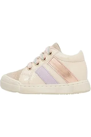 Falcotto Gazer Zip-Sneakers aus Leder und Veloursleder-Platin, 25