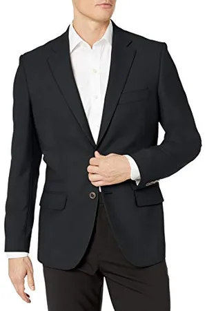 Amazon Herren Klassischer Stretch-Blazer mit Langen Ärmeln und Knopfleiste vorne, , 62