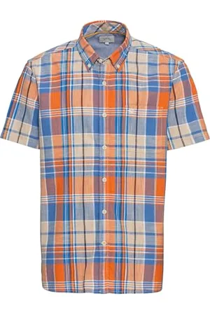 Camel Active Herren Kurzarmhemd mit Karomuster Menswear-S