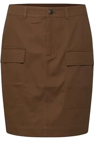 Kaffe Damen Above Knee Length Large Cargo Pockets Regular Waist Skirt, , 34