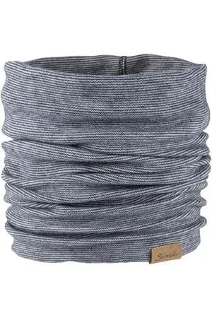 Sterntaler Schlauchschal Streifen Mädchen - Schal in Melange-Optik - Baby und Kinder Loop - marine, M (2)