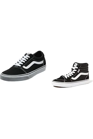 Vans Damen Ward Sneaker, (Suede/Canvas) 40 EU Unisex Kinder Asher Slip On Schwarz (checker/black/black), 39