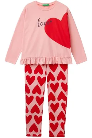 Benetton Mädchen Pig(Maglia+Pant) 3VD00P06Z Pyjamaset, , 150