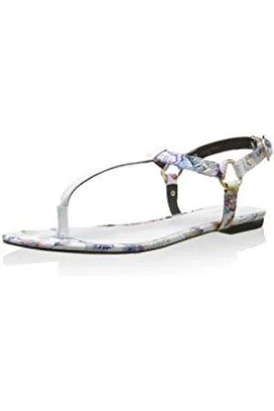 Roberto Cavalli Sandale weiß/mehrfarbig EU 38