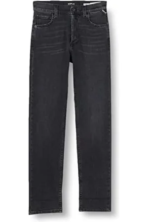 Replay Damen Jeans Maijke Straight-Fit Bio, (Grau), 28W / 28L