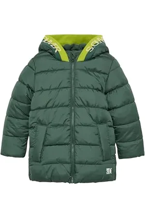 QS by s.Oliver Jungen 2152410 Steppjacke mit Kapuze und Labeling, , 104 cm