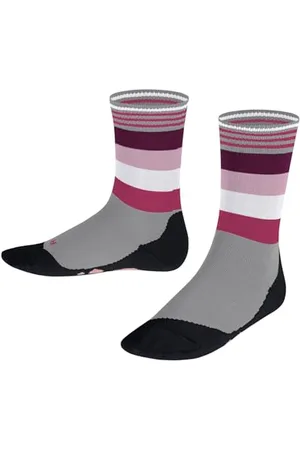 Falke Unisex Kinder Socken Active Fox K So Baumwolle Funktionsmaterial dünn atmungsaktiv gemustert 1 Paar, , 23-26