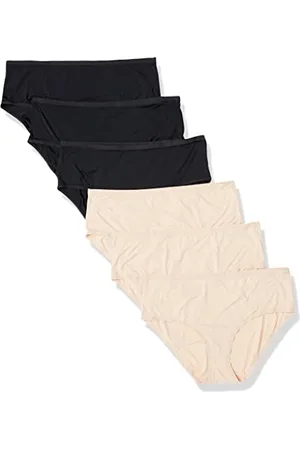 Amazon Damen Unterwäsche mit mittelhohem Bund (in Übergröße erhältlich), 6er-Pack, , 3XL Große Größen