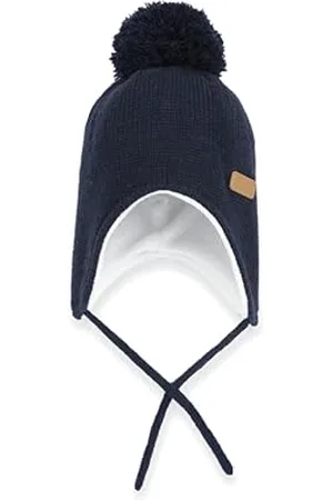 chicco Bonnet Garçon Hiver en Velours, Fait en Italie, Unisexe 0-24, Bleu, 5 Ans
