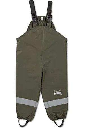 Sterntaler Kleinkind Jungen Regenhose Kinder Träger Regenträgerhose - Regenhose Kind - Wasserdicht mit Knopf und verschweißten Nähten - , 92