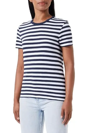 HUGO BOSS Damen C_esla_Striped T Shirt, , XL EU