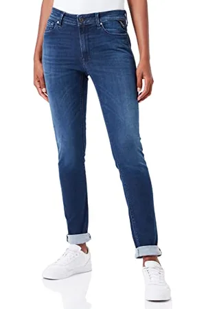 Replay Damen Jeans Luzien Skinny-Fit Hyperflex Cloud mit Stretch, (Blau), 30W / 32L