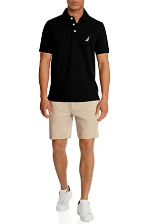 Nautica Herren Short Sleeve Solid Stretch Cotton Pique Polo Shirt Poloshirt, , X-Groß