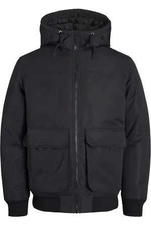 JACK & JONES Herren JJCONSTRUCT Bomber PLS Bomberjacke, Black, 4XL