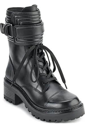 DKNY Damen Basia Combat Boot, Black, 39 EU