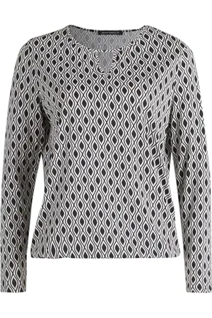 Betty Barclay Damen Printshirt mit Gummizug /Weiß,42