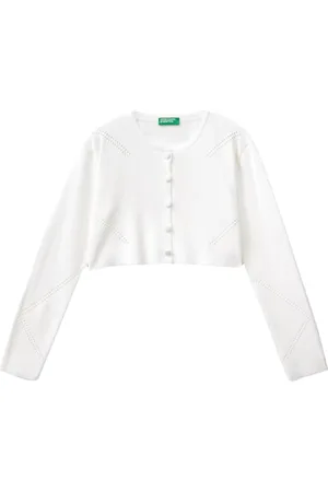 Benetton Mädchen und Mädchen Koreanisches Trikot M/L 1090C 500L Strickjacke, , 160 cm