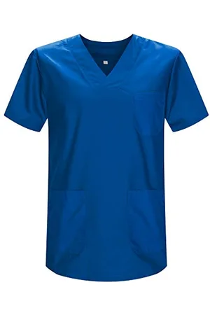 MISEMIYA Medizinische Uniformen Unisex Top Krankenschwester Krankenhaus Berufskleidung - X-Small
