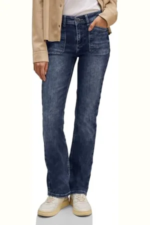 Street one Damen A377050 Bootcut Jeanshose, , 28W / 34L
