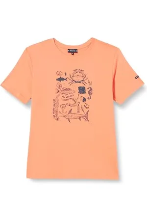 Armor.lux Herren Siebdruck T-Shirt, Neugier/Coral E24, XL
