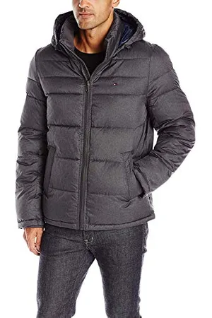 Tommy Hilfiger Herren Hooded Puffer Jacket Daunenalternative Oberbekleidung, , S