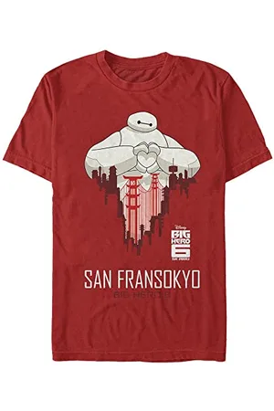 Disney Unisex Big Hero 6 Series Sf Love Organic Short Sleeve T-shirt, , XXL