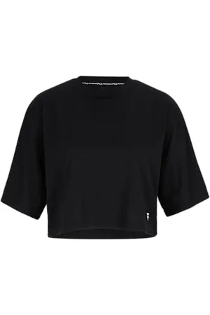 Fila Damen RECANATI Cropped T-Shirt, Black, XL