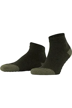 ESPRIT Herren Hausschuh-Socken Effect M HP Wolle rutschhemmende Noppen 1 Paar, Grün (Olivine 7210), 43-46