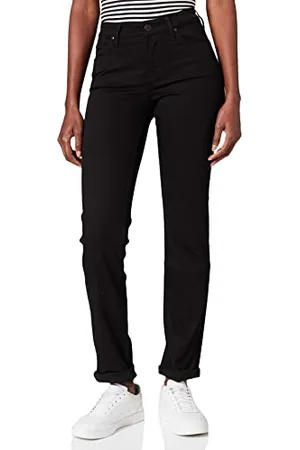 Lee Damen Marion Straight Jeans, Schwarz ( 47), 29W / 31L
