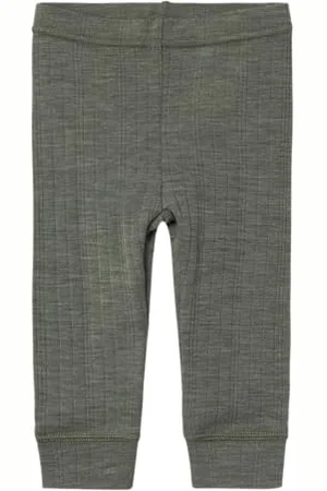NAME IT Baby - Jungen Nbmwang Wool Needle Longjohn Solid Noos Schlafanzughosen 13229521, ,56