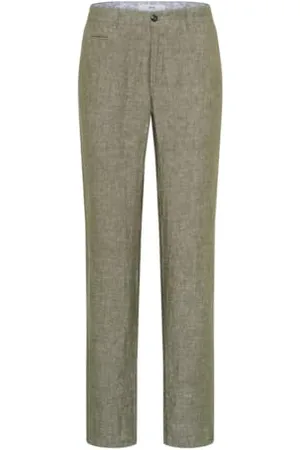 Brax Herren Style Fabio Ldx Pure Linen: Chino in sommerlichem Leinen Freizeithose, , 36W x 32L