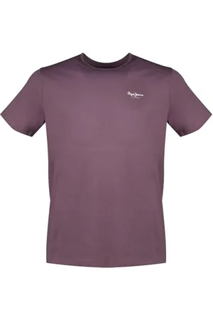 Pepe Jeans Herren Original Basic 3n T-Shirt, Aubergine-lila, M