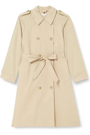 Tommy Hilfiger Damen CRV Cotton Classic Trench WW0WW41711 Gewebte Jacken, , 46