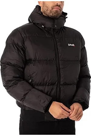 Schott NYC Unisex Chicago Daunenjacke mit Kapuze und Flansch, , XX-Large