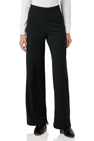 Ichi IHKATINE Damen Hose Stoffhose Pants mit Gummizug Ziernähten Paspeltaschen Regular fit, Größe:L, Farbe: