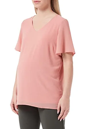 Noppies Maternity Damen Blouse Short Sleeve Kula Bluse, Desert Sand-P756, L